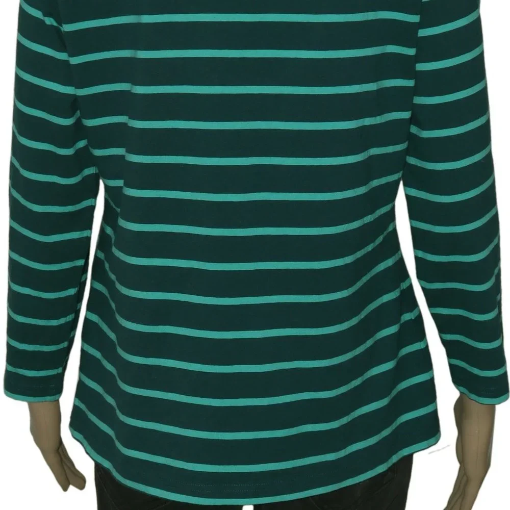 Anthropologie Daily Practice Scoop Neck Tee Striped Top L